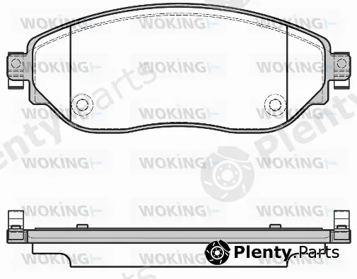 Woking P17173.08 — Brake Pad Set, disc brake