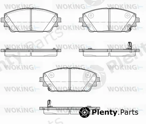 Woking P18003.02 — Brake Pad Set, disc brake