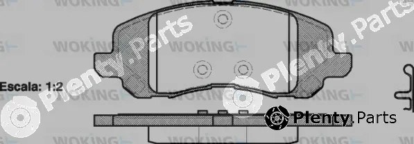 Woking P9043.20 — Brake Pad Set, disc brake