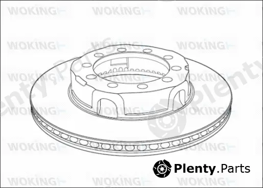 Woking NSA1017.20 — Brake Disc Heavy Duty Brake Disc