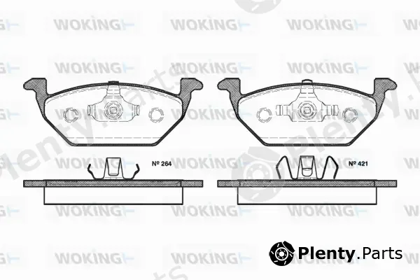 Woking P7333.20 — Brake Pad Set, disc brake