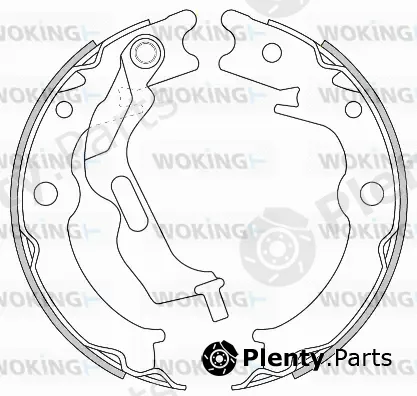 Woking Z4627.00 — Brake Shoe, parking brake