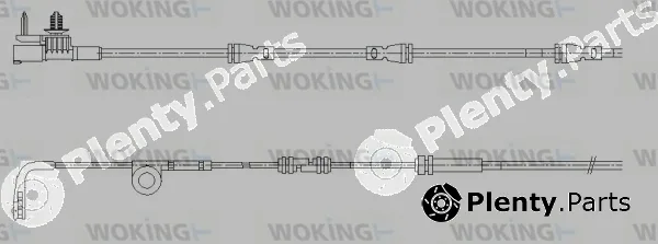 Woking 001193 — Warning Contact, brake pad wear