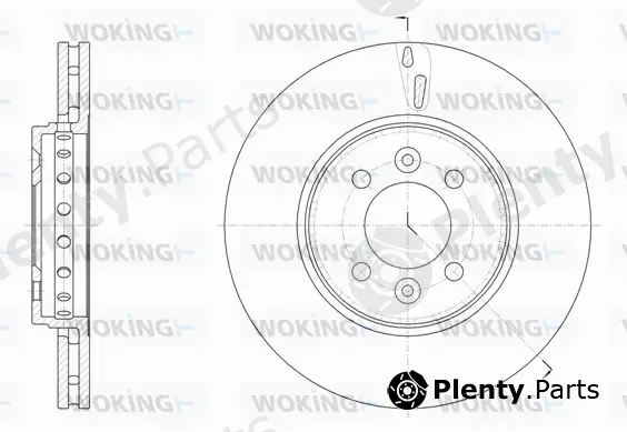Woking D61499.10 — Brake Disc