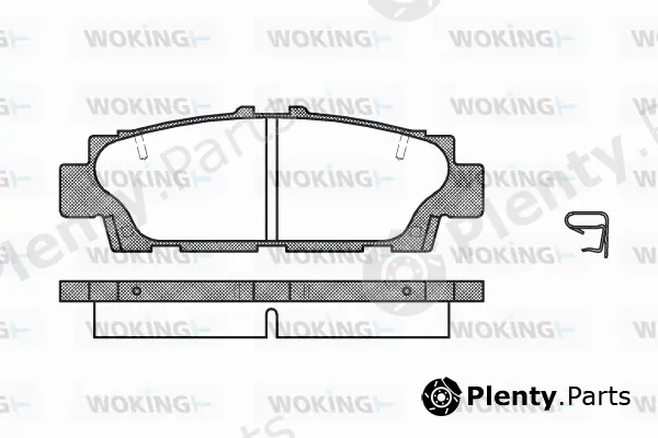 Woking P2763.00 — Brake Pad Set, disc brake
