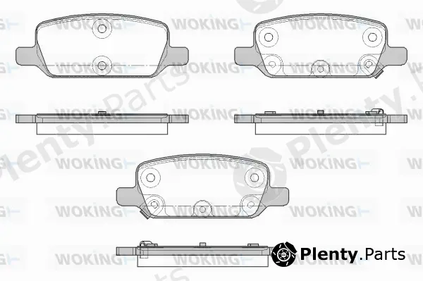 Woking P18173.02 — Brake Pad Set, disc brake