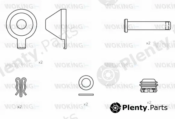 Woking ACA8519.00 — Accessory Kit, disc brake pad