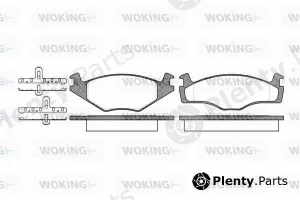Woking P0713.10 — Brake Pad Set, disc brake