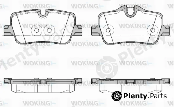 Woking P19733.00 — Brake Pad Set, disc brake