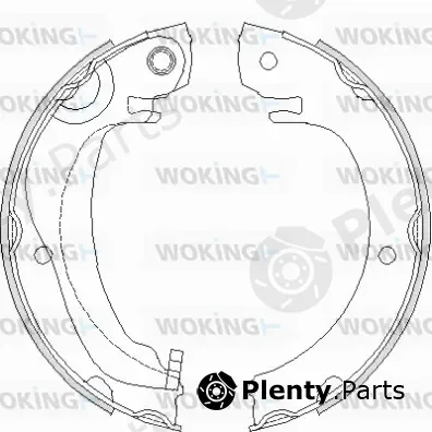Woking Z4680.00 — Brake Shoe, parking brake