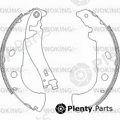 Woking Z4072.00 — Brake Shoe