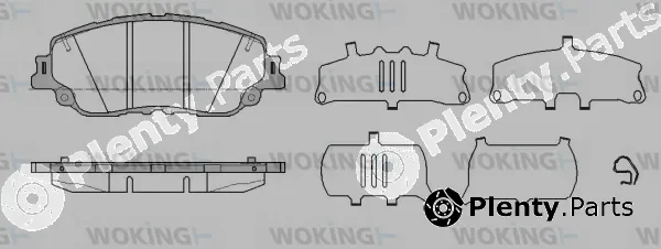 Woking P16873.10 — Brake Pad Set, disc brake