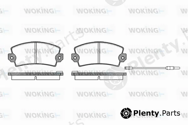 Woking P1213.96 — Brake Pad Set, disc brake