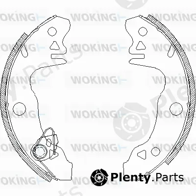 Woking Z4044.00 — Brake Shoe