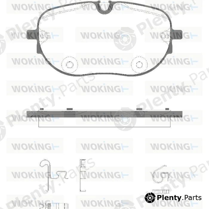 Woking P18633.00 — Brake Pad Set, disc brake