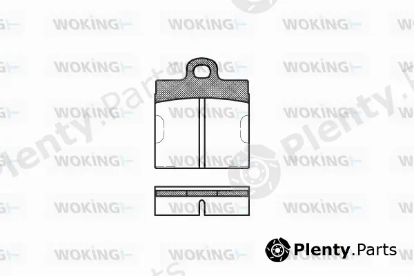 Woking P1093.00 — Brake Pad Set, disc brake