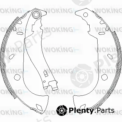 Woking Z4180.01 — Brake Shoe
