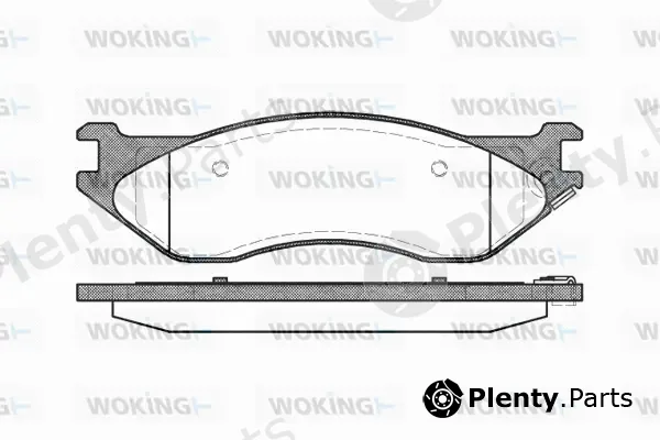 Woking P9873.04 — Brake Pad Set, disc brake