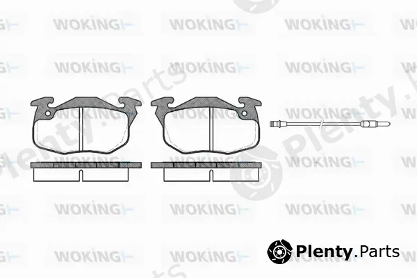 Woking P0923.12 — Brake Pad Set, disc brake