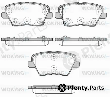 Woking P16843.02 — Brake Pad Set, disc brake