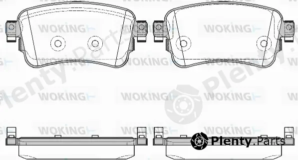 Woking P16203.00 — Brake Pad Set, disc brake