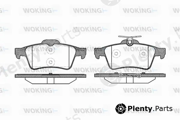 Woking P9423.20 — Brake Pad Set, disc brake