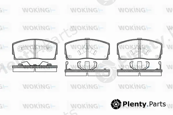Woking P3543.02 — Brake Pad Set, disc brake