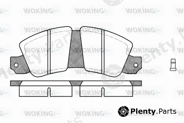 Woking P1233.02 — Brake Pad Set, disc brake