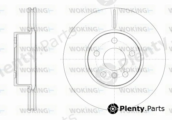 Woking D62550.10 — Brake Disc