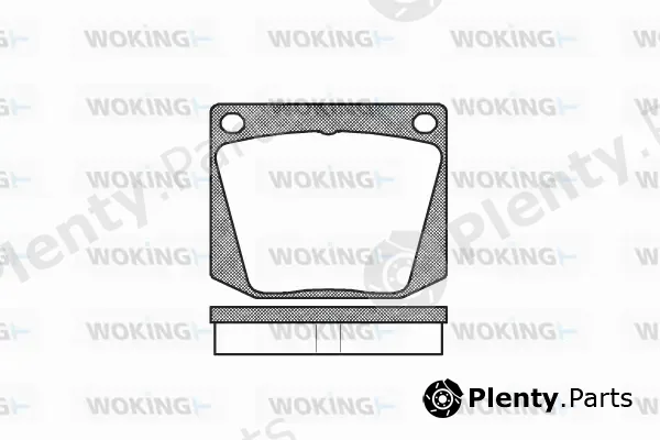 Woking P1383.00 — Brake Pad Set, disc brake