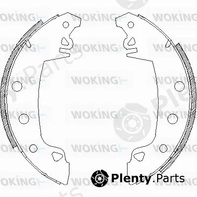 Woking Z4017.02 — Brake Shoe