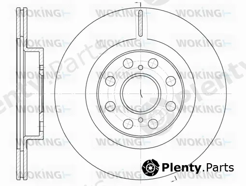 Woking D6961.10 — Brake Disc