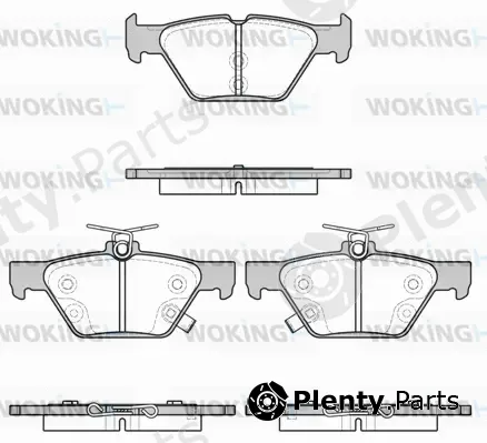 Woking P17383.02 — Brake Pad Set, disc brake