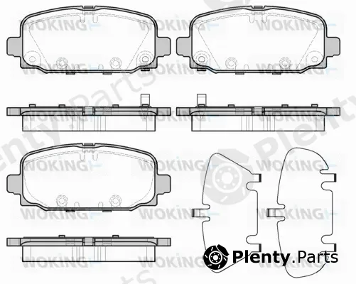 Woking P16963.02 — Brake Pad Set, disc brake