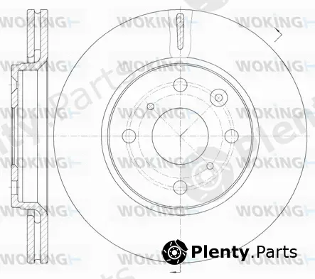 Woking D61003.10 — Brake Disc