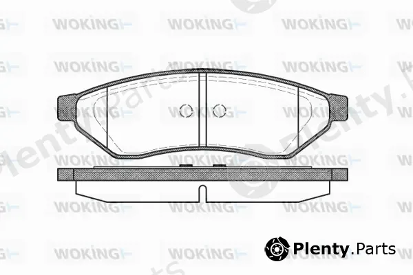 Woking P11493.00 — Brake Pad Set, disc brake