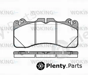 Woking P15253.10 — Brake Pad Set, disc brake