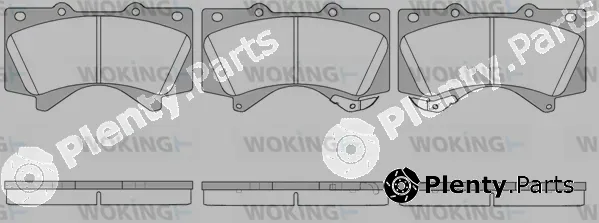Woking P13713.02 — Brake Pad Set, disc brake