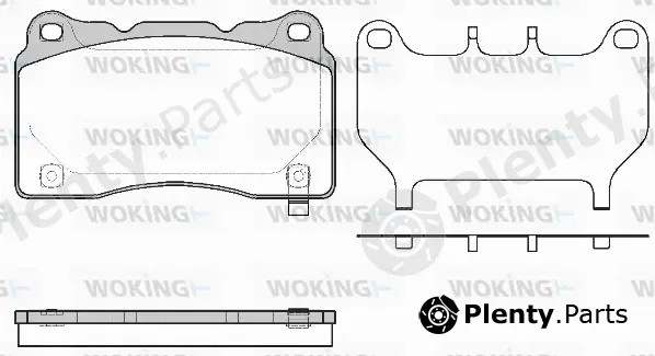 Woking P7663.64 — Brake Pad Set, disc brake
