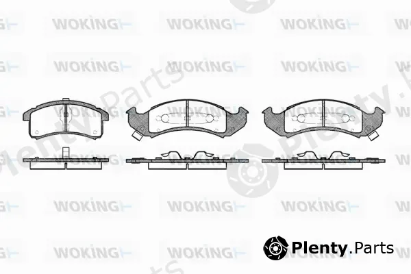 Woking P4373.02 — Brake Pad Set, disc brake