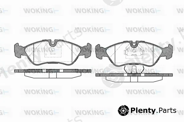Woking P3863.30 — Brake Pad Set, disc brake