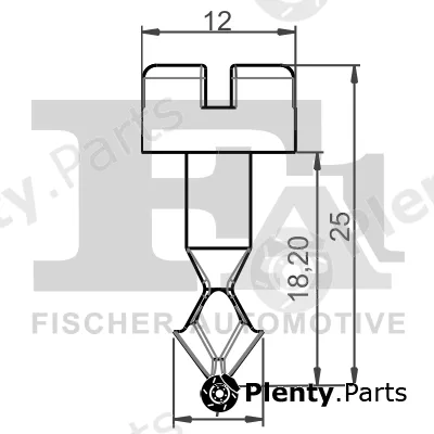 FA1 11-40092.25 — Clip, trim/protection strip