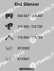 FA1 MD000009 — Rear Muffler