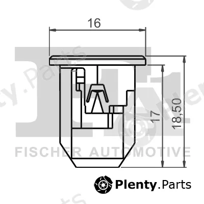 FA1 11-60036.25 — Clip, trim/protection strip