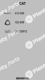 FA1 MD000115 — Manifold Catalytic Converter