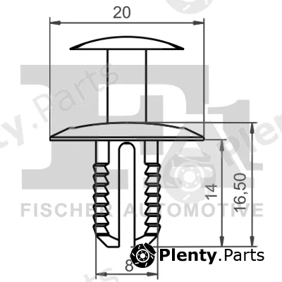 FA1 11-20012.10 — Clip, trim/protection strip
