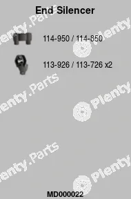 FA1 MD000022 — Rear Muffler