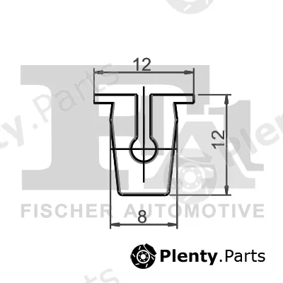 FA1 11-60005.5 — Clip, trim/protection strip