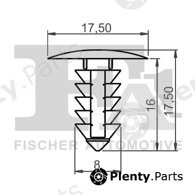 FA1 25-10001.10 — Clip, trim/protection strip