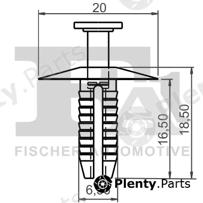 FA1 10-20006.5 — Clip, trim/protection strip